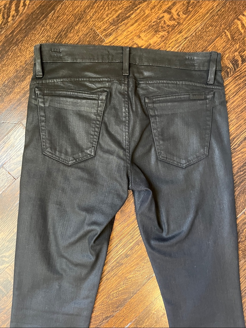 Joe's Jeans Black Skinny Moto Zip Jeans - Picture 5 of 5